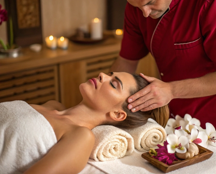 masaje facial para drenar el sistema linfatico de la cara